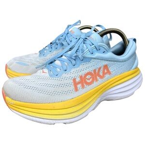 Hoka One One W Bondi 8 Blue/Yellow Runing Shoes 1127952/SSCA  Women 11B